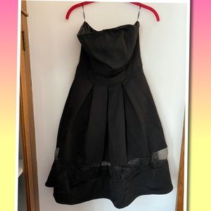 Express black strapless party dress 🖤